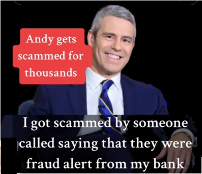 Andy Cohen scammed