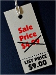 price tag